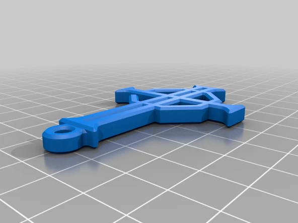 Byr Hayalet Grucifix Kolye (Plastik Aparattır!!!) 3D - Resim 2