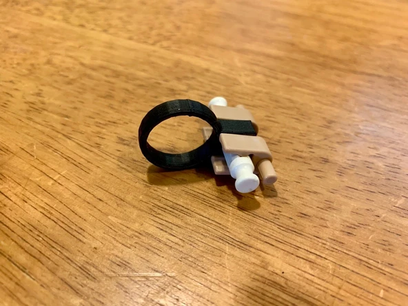 Byr K'nEX Yüzük (Boyut 7) (Plastik Aparattır!!!) 3D - Resim 4