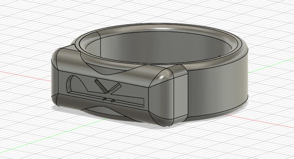 Byr Chi Rho Yüzük (Plastik Aparattır!!!) 3D - Resim 2