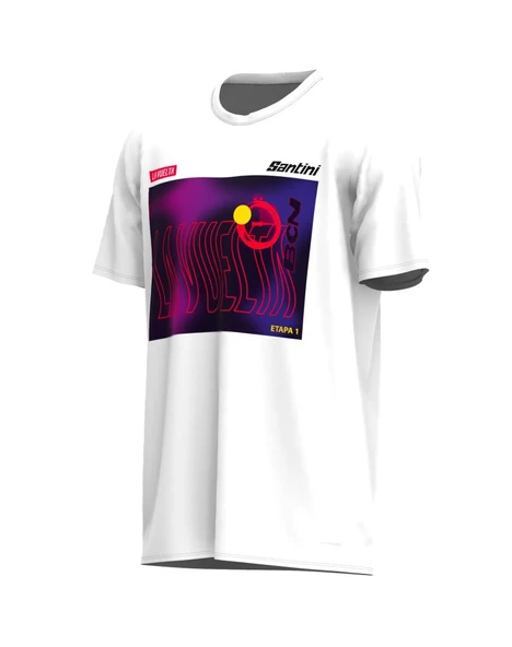 Santini BARCELONA La Vuelta Özel Seri Tişört RE499COTLV23BCN - Resim 2