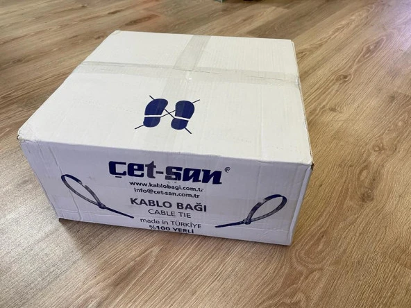 Çetsan 7,6x550 Kablo Bağı Beyaz 2500 Adet Koli