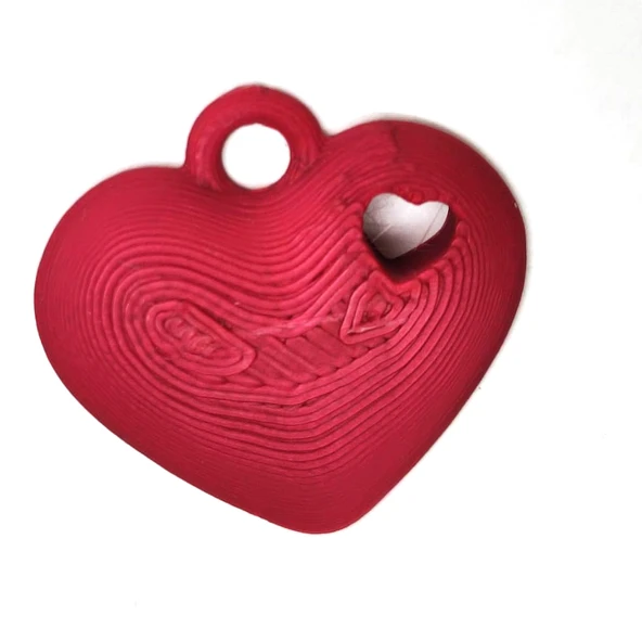 Byr Çift Kalp Ana Zinciri Kolye Kolye Sevgililer Günü (Plastik Aparattır!!!) 3D ürün görseli 1