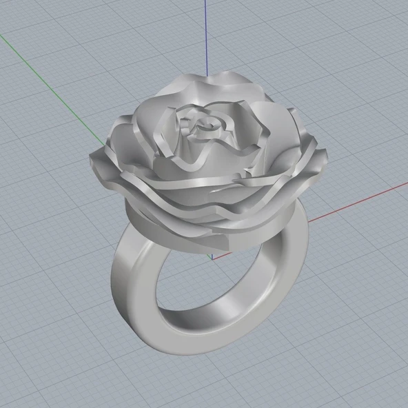 Byr Gül Yüzük (Sadece Plastik Aparattır!!!) 3D - Resim 3