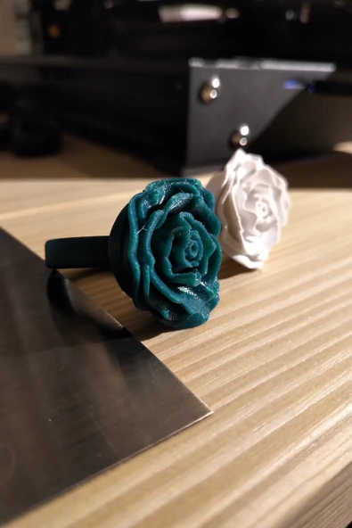 Byr Gül Yüzük (Sadece Plastik Aparattır!!!) 3D - Resim 4