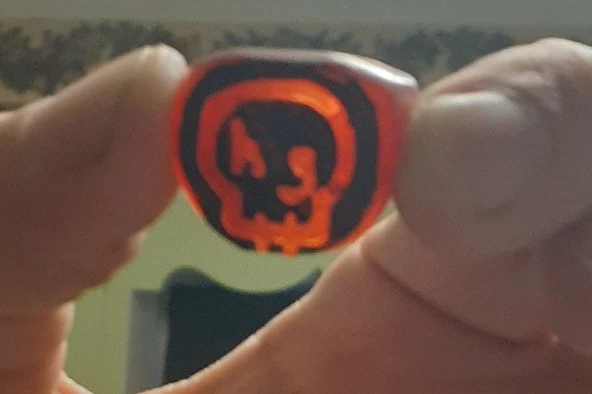 Byr HOG Kafatası Logolu Yüzük (Plastik Aparattır!!!) 3D ürün görseli