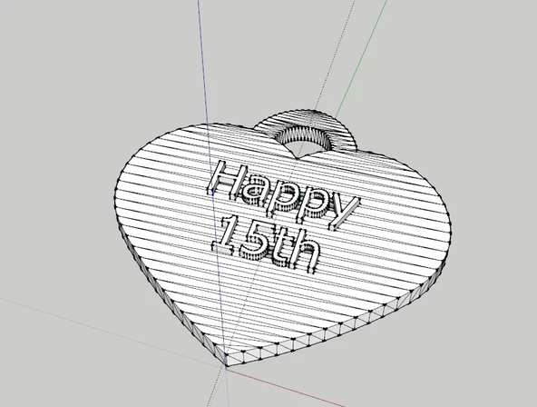 Byr 15. yıldönümü kolye (Plastik Aparattır!!!) 3D - Resim 2