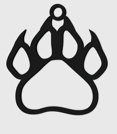 Byr Panter Pençesi Kolye (Sadece Plastik Aparattır!!!) 3D - Resim 2