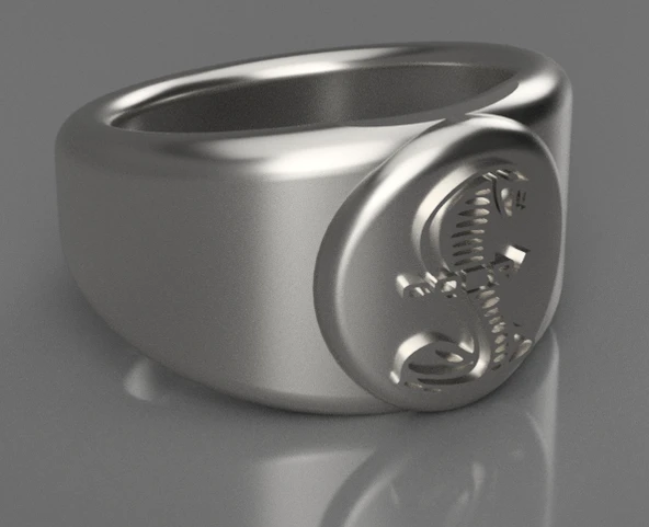 Byr Shelby Kobra Logolu Yüzük (Plastik Aparattır!!!) 3D - Resim 2