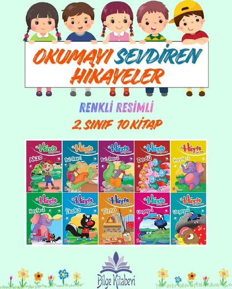 2.Sınıf Okumayı Sevdiren Renkli Resimli Hikayeler 7 - 10 Kitap ürün görseli 1