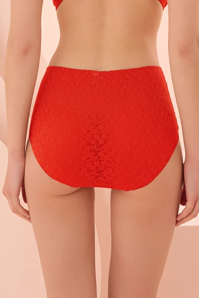 Kırmızı Nirvana Yüksek Bel Külot - Resim 2