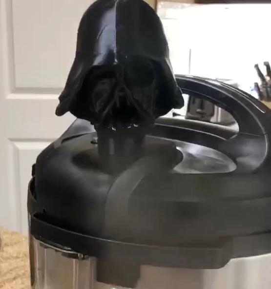 Byr Anında Pot Darth Vader Erimiş Maske Buhar Diriver (Sadece Plastik Aparattır!!!) 3D - Resim 2