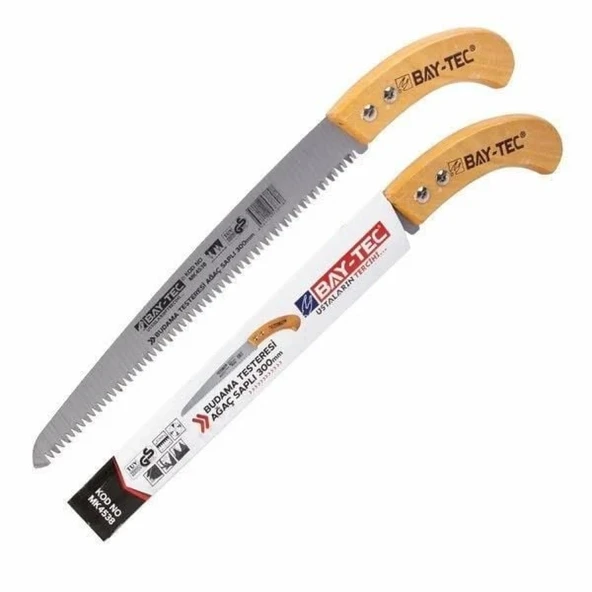 Bay-Tec MK4538 Ağaç Saplı Budama Testeresi 300 mm - Resim 2