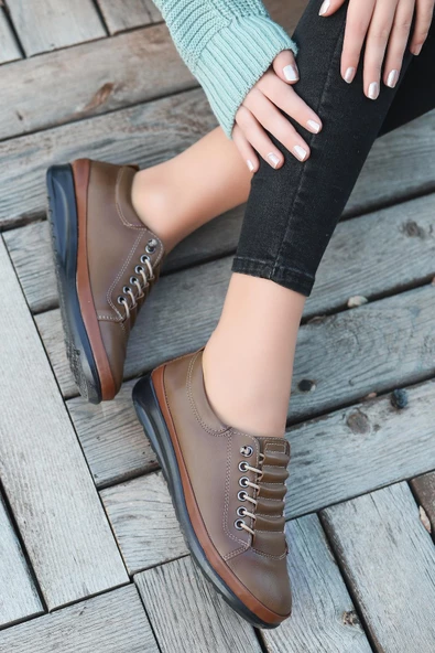 Artı-Artı020-1209 İçi Deri  Kadın Sneaker Ayakkabı - 5