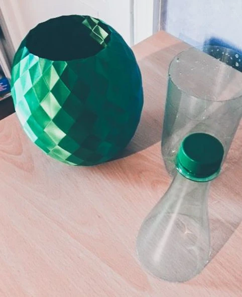 Byr Vazo Ananas-Pinapla Vazo (Sadece Plastik Aparattır!!!) 3D ürün görseli