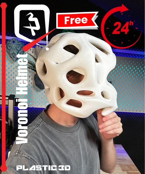 Byr Voronoi kask (Sadece Plastik Aparattır!!!) 3D - Resim 4