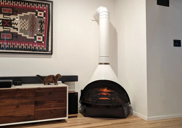 Byr Şömine manifoldu orta yüzyıl modern p (Sadece Plastik Aparattır!!!) 3D ürün görseli