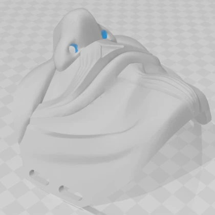 Byr Guy Fawkes Yarı Maske (Sadece Plastik Aparattır!!!) 3D ürün görseli