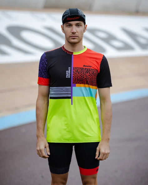 Santini PARIS ROUBAIX FORGER DES HEROES Erkek Teknik Spor Tişört RE499GLL22PRFDH - Resim 5