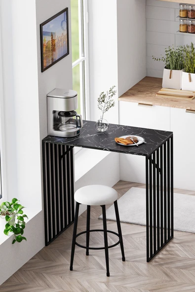 Prag Bar Taburesi , Mutfak Taburesi, Balkon, Bahçe Taburesi, Sandalyesi Krem Kumaş ürün görseli