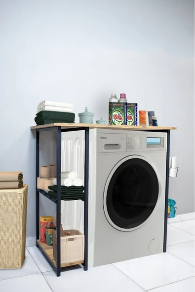 Nr Çamaşır Makinesi Üstü Yatay 2 Raflı Düzenleyici - Resim 2