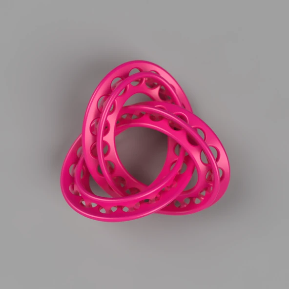 Byr Karmaşık Düğümlü Mobius Strip V.20 (Infinity Düğümü) (Sadece Plastik Aparattır!!!) 3D ürün görseli