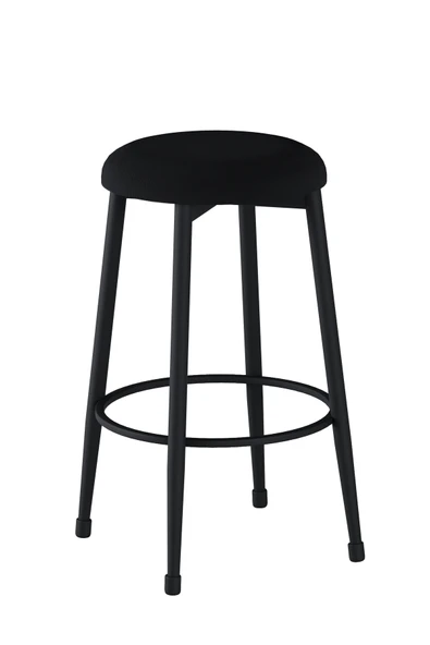 Prag Bar Taburesi , Mutfak Taburesi, Balkon, Bahçe Taburesi, Sandalyesi Siyah Kumaş - Resim 3