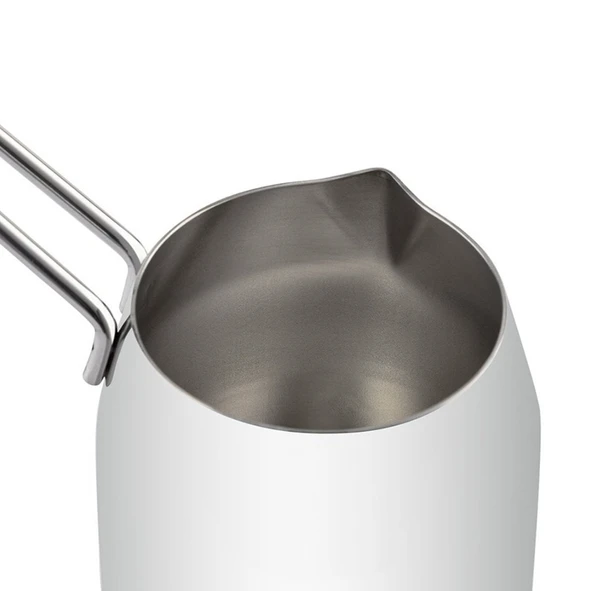 Nehir Modern Askı Standlı 4 Parça Çelik Cezve Seti - Resim 4