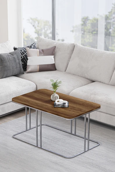 Orta Sehpa , Lyon Orta Sehpa , Gümüş Metal - Barok Tabla ürün görseli