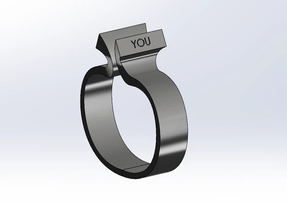 Byr Bilezik seni seviyorum p (Sadece Plastik Aparattır!!!) 3D ürün görseli