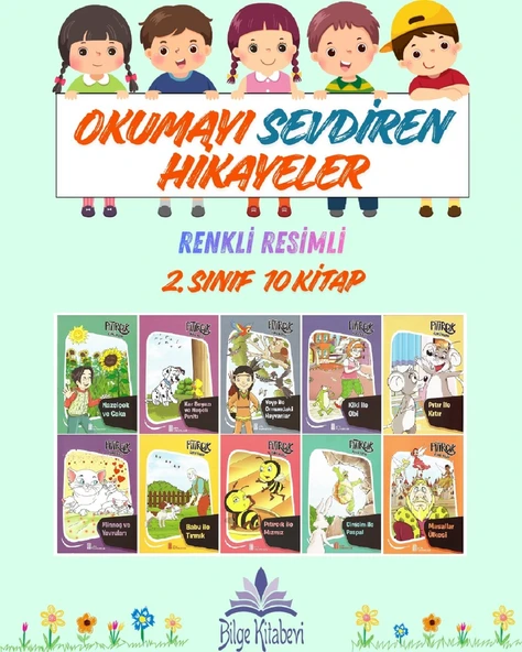 2.Sınıf Okumayı Sevdiren Renkli Resimli Hikayeler 10 - 10 Kitap ürün görseli 1