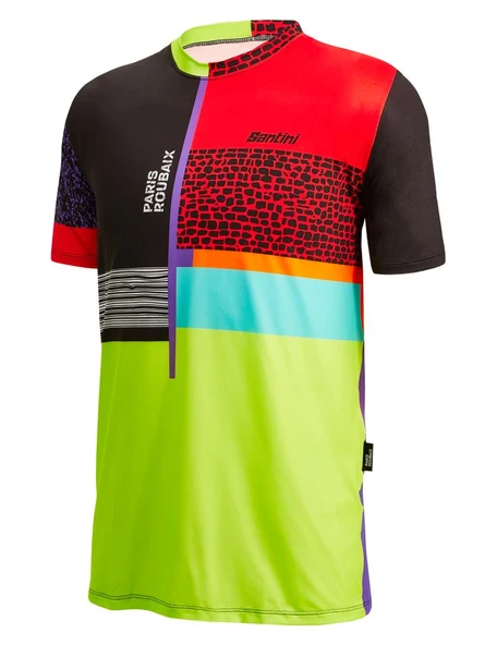 Santini PARIS ROUBAIX FORGER DES HEROES Erkek Teknik Spor Tişört RE499GLL22PRFDH - Resim 2