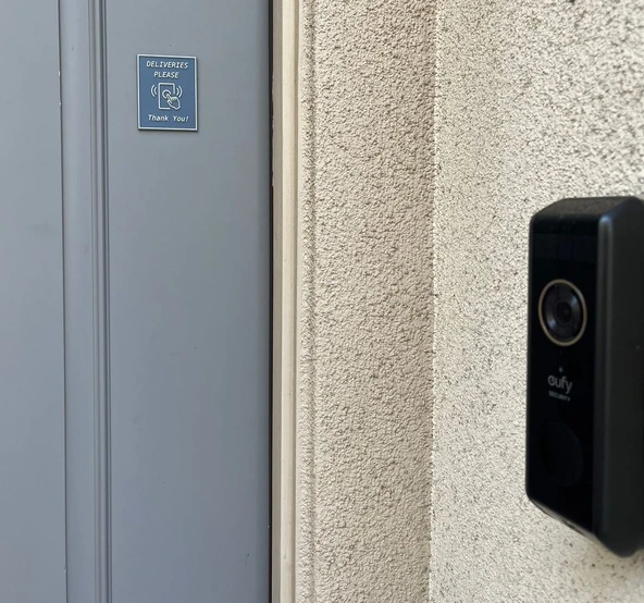 Byr Minimalizm Yüzük Kapı Zili işareti (Sadece Plastik Aparattır!!!) 3D ürün görseli