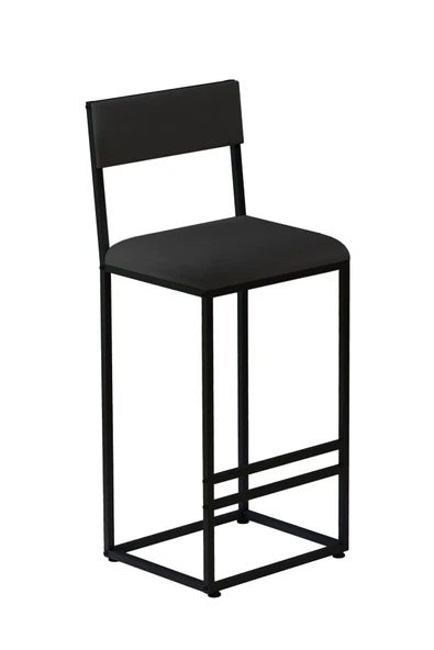 İbiza Bar Sandalyesi , Bar Taburesi , Ada Mutfak Sandalyesi , Taburesi - Antrasit Kumaş - Resim 3