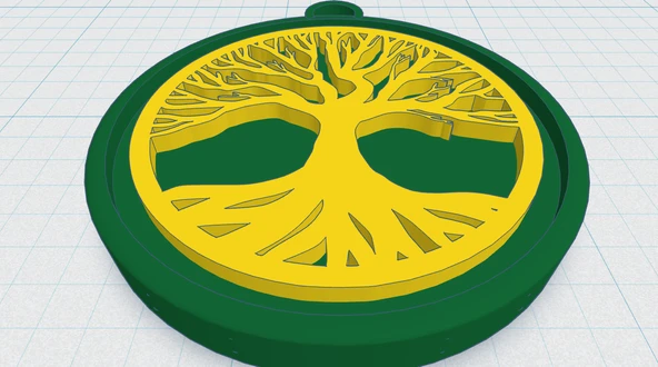 Byr Celtic / Norse - Hayat Ağacı Kolye 2 (Sadece Plastik Aparattır!!!) 3D ürün görseli 1