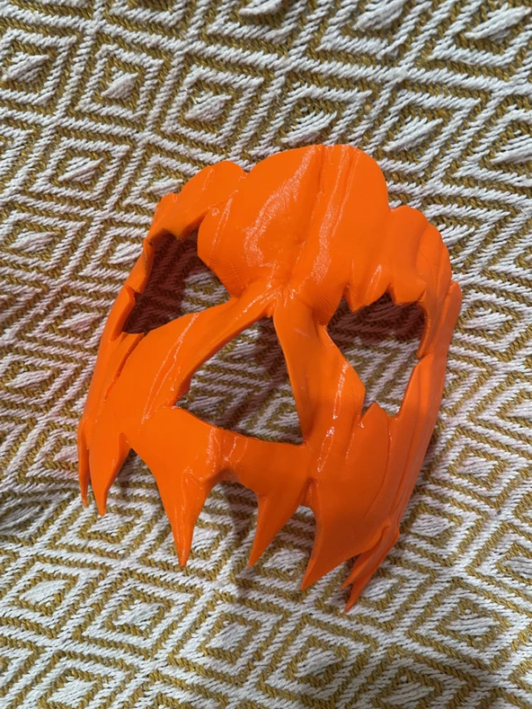Byr Jack-O-Lantern Mask (Sadece Plastik Aparattır!!!) 3D - Resim 4