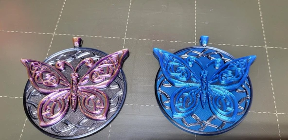 Byr Kelebek Kolye (Sadece Plastik Aparattır!!!) 3D - Resim 2