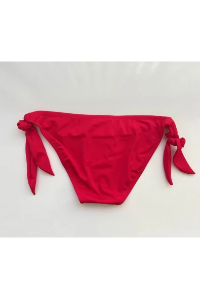 Zi 2 Renk 1 Paket Kırmı-açık Mavi Kalın Ip Bağcıklı Bikini Altı - Resim 5