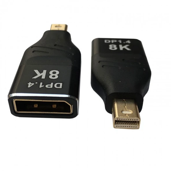 DisplayPort 8k to mini DisplayPort Adaptörü Çift Yönlü çevirici - Resim 2