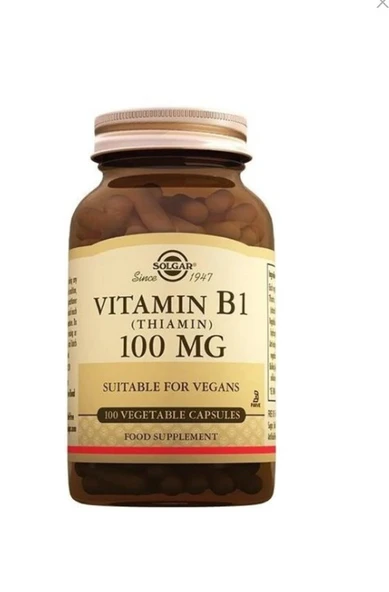 Solgar Vitamin B1 - Thiamin 100mg 100 Kapsül ürün görseli 1