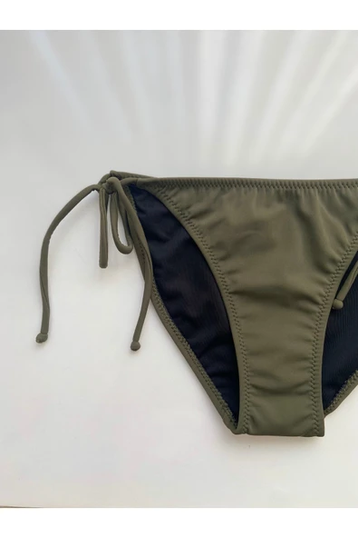 Zi Haki Kenarları Ince Ip Bağlama Detaylı Bikini Altı - Resim 5