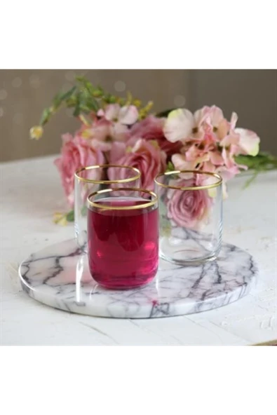 Paşabahçe 420112 Iconic Gold 6'lı Su Bardağı 280 Cc - Resim 3