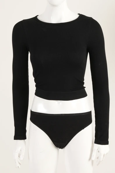 DoReMi Sırtı Fileli Uzun Kollu Tişört ürün görseli