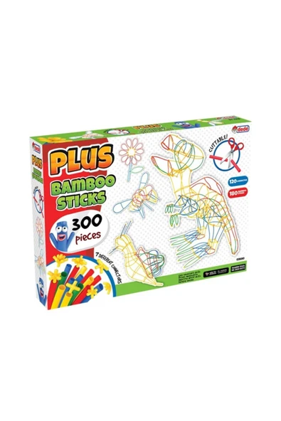 DEDE Oyuncak Plus Bambu Çubuklar 300 Parça 03680 ürün görseli