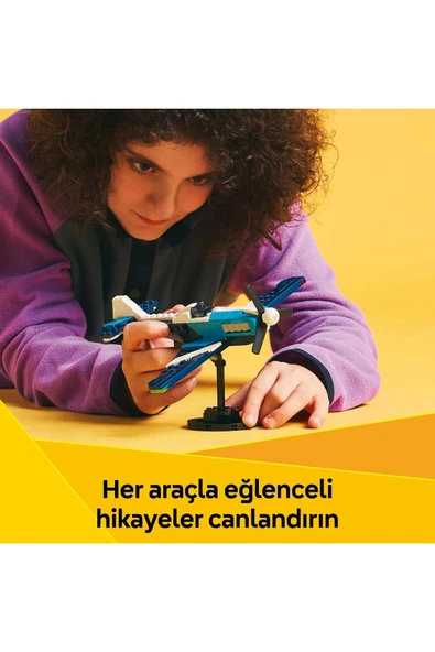 LEGO ® Creator 3’ü 1 Arada Uçak: Yarış Uçağı 31160 - 7+ Çocuklar için Yaratıcı Oyuncak Yapım Seti (178P) - Resim 6