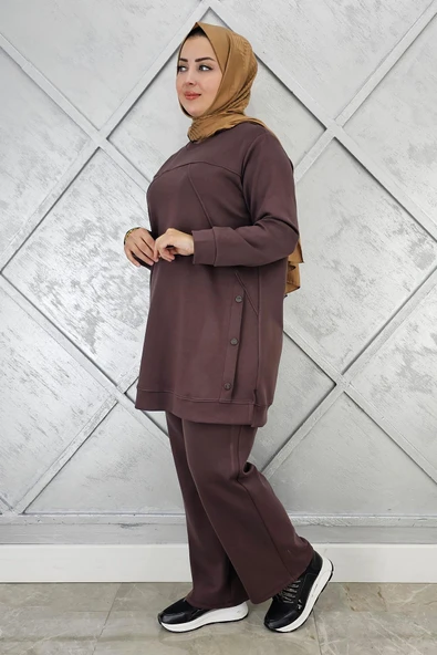 KADIN ÇIT ÇIT DETAYLI TESETTÜR TAKIM - Resim 2