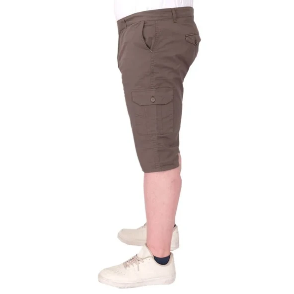 Büyük Beden Erkek Kapri Klasik 21401 Haki - Resim 3