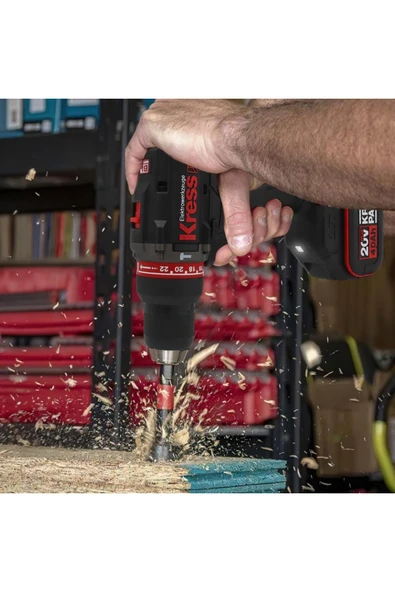 Kress KUC31.91 20Volt Kömürsüz Profesyonel Şarjlı Darbeli Matkap (Akü Dahil Değildir) - Resim 3
