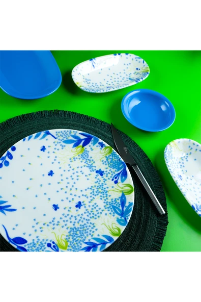 Aryıldız Blue Mimosa 19 Parça 4 Kişilik Kahvaltı Takımı - Resim 5