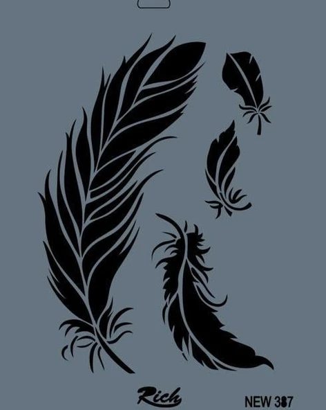 Rich New Seri N-387 Stencil 35x25 cm ürün görseli