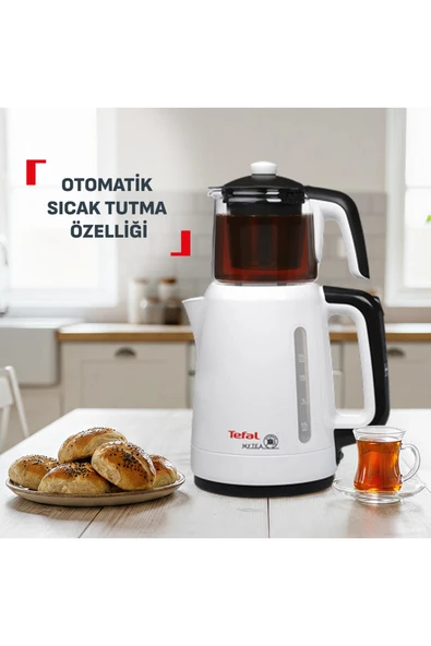 TEFAL My Tea 1500 Watt Çay Makinesi - Beyaz - Resim 4